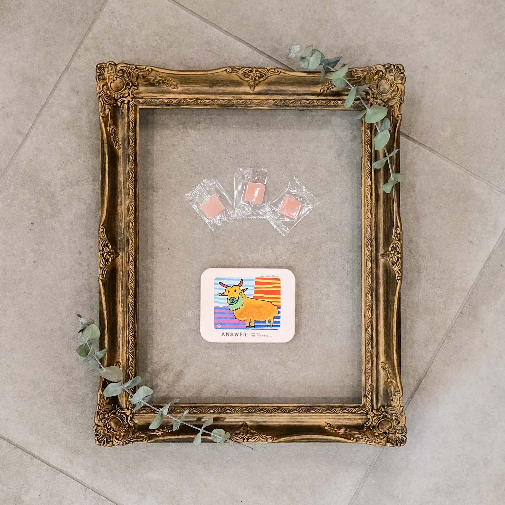 限定缶入り 紙せっけん ローズ【ハーフサイズ】　20枚入