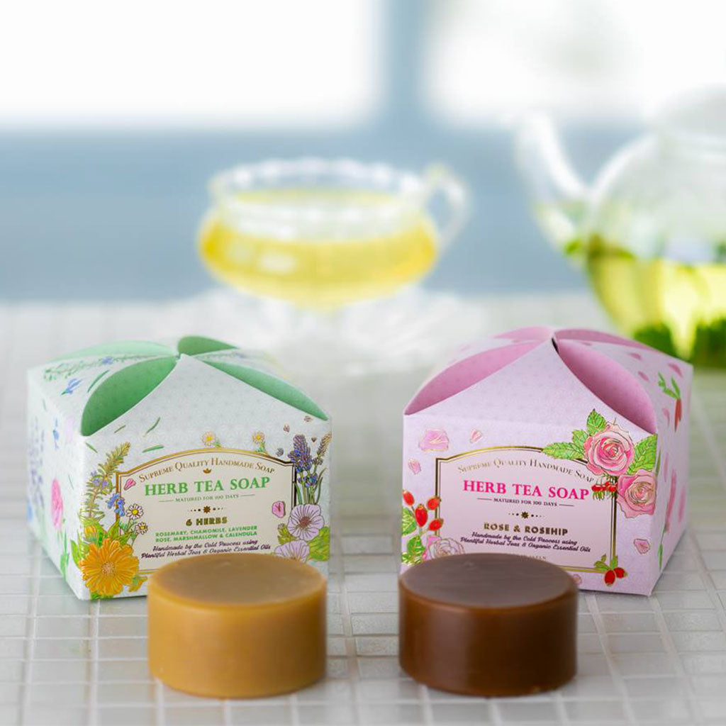 ハーブティー石鹸 ローズ＆ローズヒップ｜熟成石鹸 – 石鹸工房COCOON